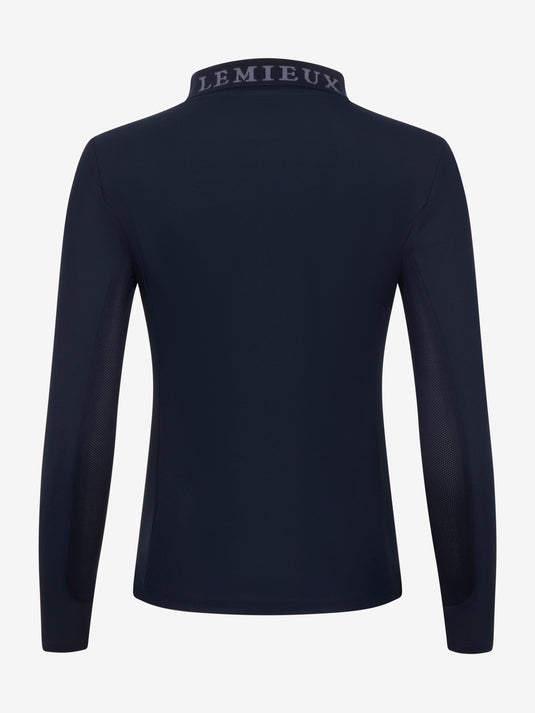 SS24 LM Long Sleeve Sport Polo Shirt, Navy