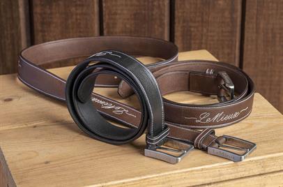 LeMieux Signature Leather Belt, Sort