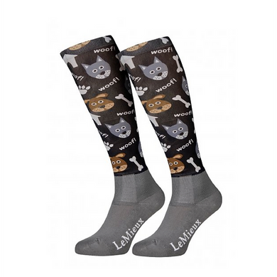 Dogs Footsie Sock, Adult