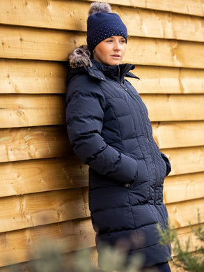 Loire Three Quarter Coat Navy