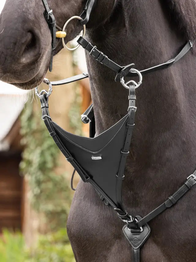 Indlæs billede i Gallery Viewer, LM(F) CORE Kudos Bib Martingale Attachment Black/Silver
