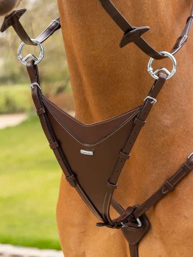 Indlæs billede i Gallery Viewer, LM(F) CORE Kudos Bib Martingale Attachment Havana/Brass
