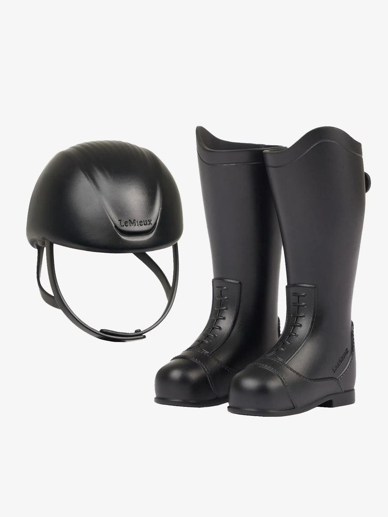 Indlæs billede i Gallery Viewer, LM(F) CORE Toy Rider Boots &amp; Helmet Black
