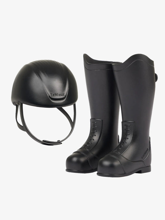 LM(F) CORE Toy Rider Boots & Helmet Black
