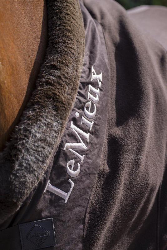 LM Mocha Fleece Rug, Mocha 6'3