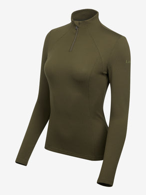 Alice Quarter Neck Zip Moss/Forest