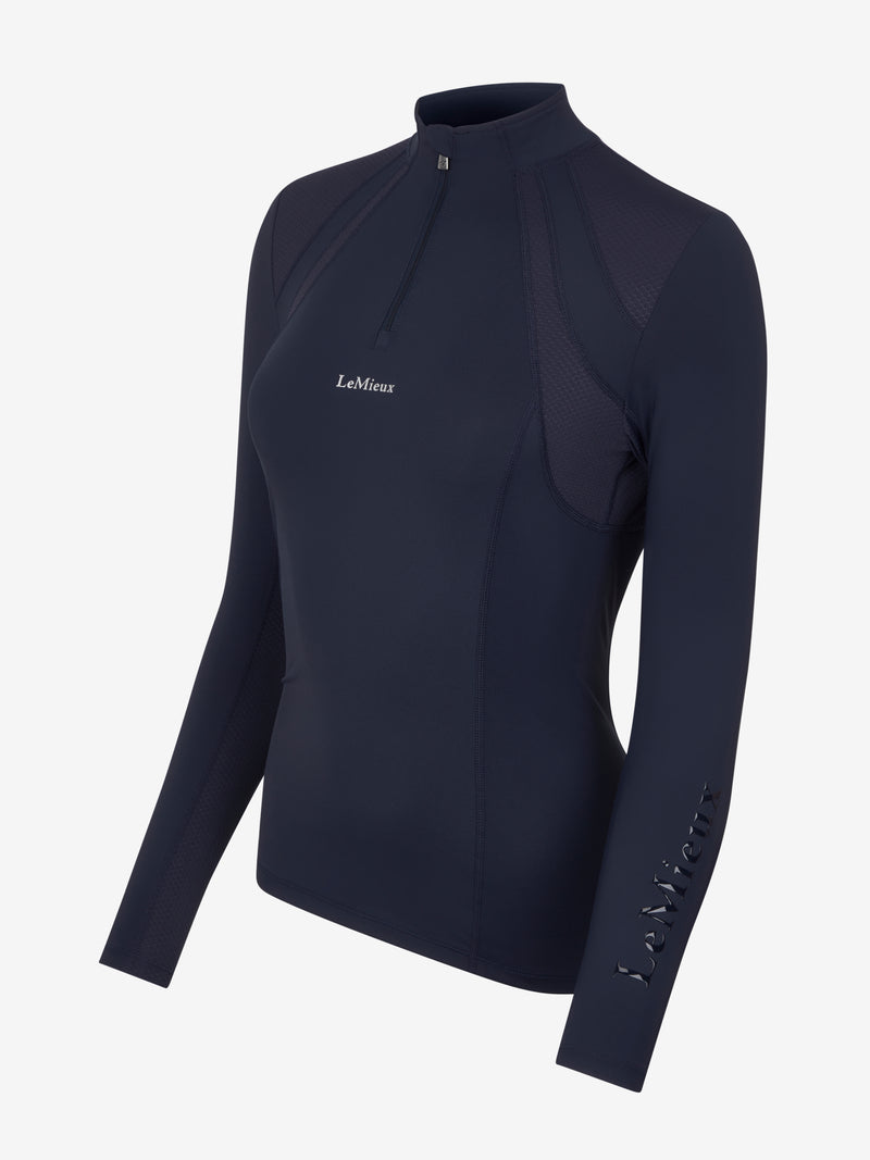 Indlæs billede i Gallery Viewer, SS24 LM Mia Mesh Long Sleeve Base Layer, Navy
