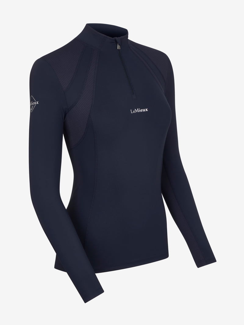 Indlæs billede i Gallery Viewer, SS24 LM Mia Mesh Long Sleeve Base Layer, Navy
