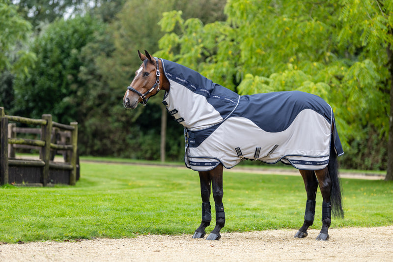 Indlæs billede i Gallery Viewer, SS24 LM Arika Shower-Tek Fly Rug Grey
