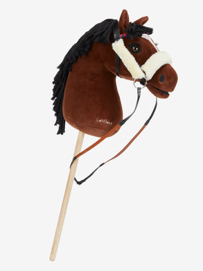 LM Hobby Horse Racing Bridle Set, One Size, Black