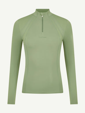 SS24 LM Mia Mesh Long Sleeve Base Layer, Thyme