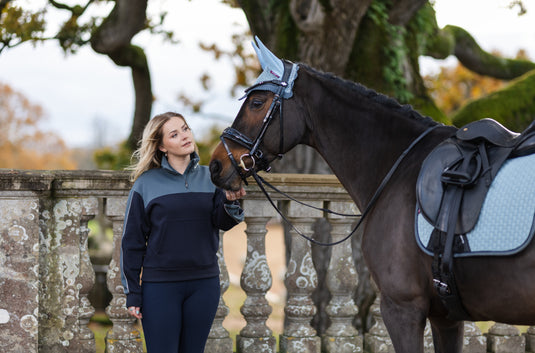 LM Kali Quarter Zip Sweat Navy/Petrol