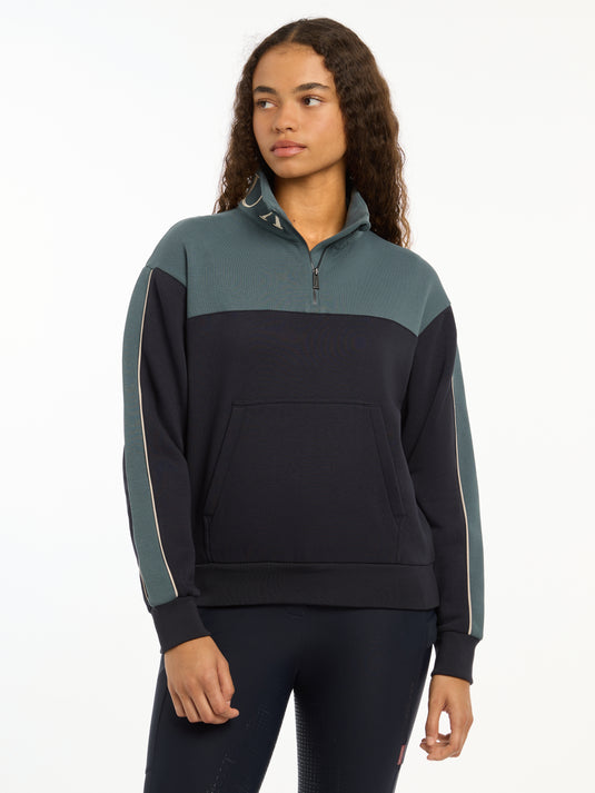 LM Kali Quarter Zip Sweat Navy/Petrol