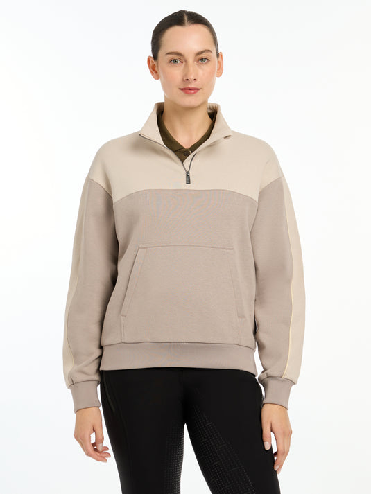 AW24 Kali Quarter Zip Sweat Ash/Stone