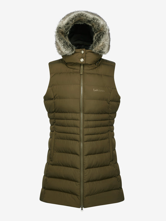 AW24 Harper Longline Puffer Gilet Alpine