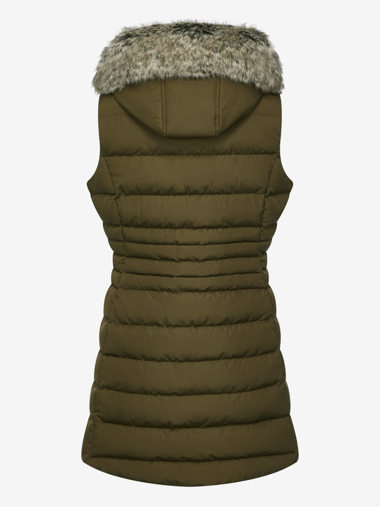 AW24 Harper Longline Puffer Gilet Alpine