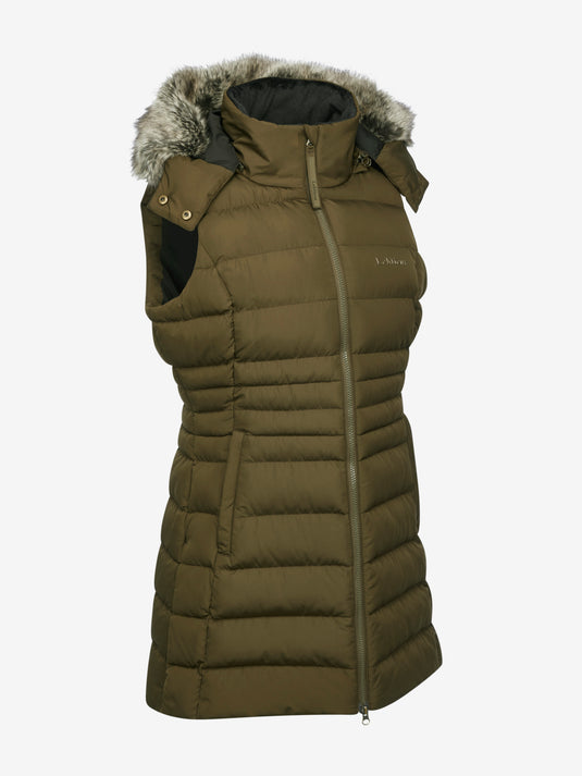 AW24 Harper Longline Puffer Gilet Alpine