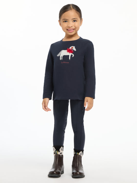 AW24 Mini Jessie Long Sleeve Top Navy