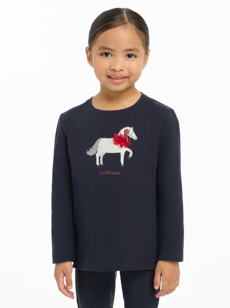 Indlæs billede i Gallery Viewer, AW24 Mini Jessie Long Sleeve Top Navy
