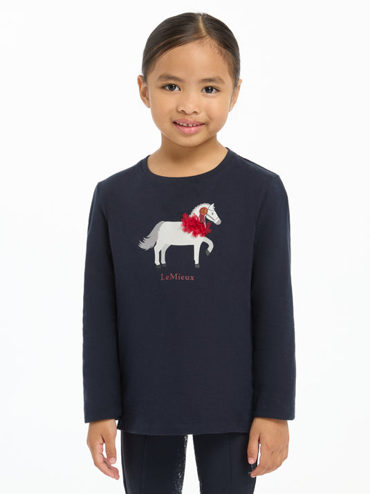 AW24 Mini Jessie Long Sleeve Top Navy