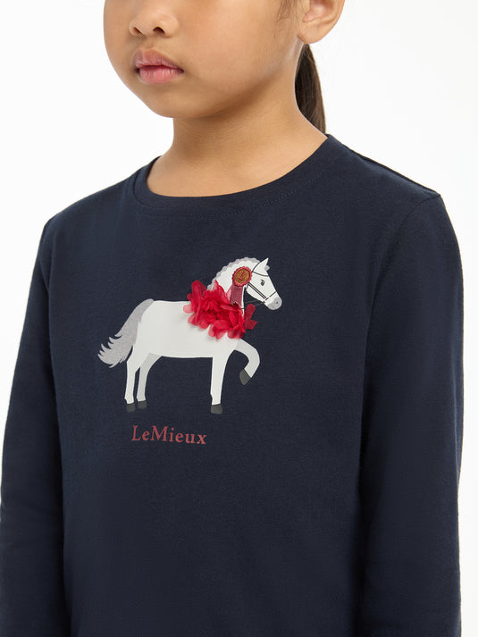 AW24 Mini Jessie Long Sleeve Top Navy