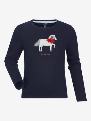 AW24 Mini Jessie Long Sleeve Top Navy