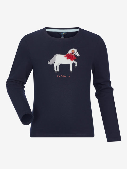 AW24 Mini Jessie Long Sleeve Top Navy