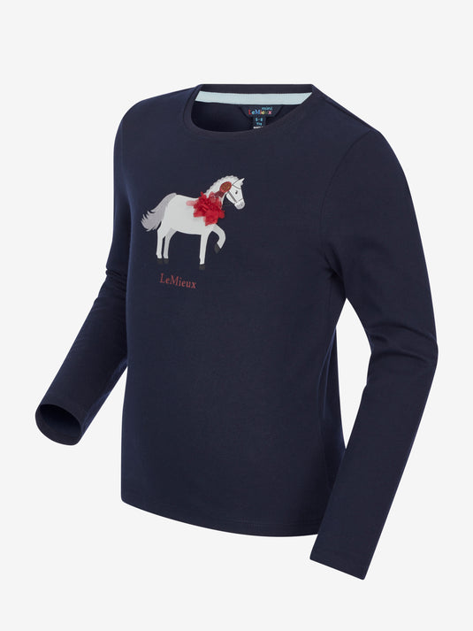AW24 Mini Jessie Long Sleeve Top Navy