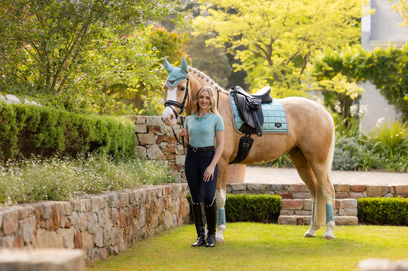 Indlæs billede i Gallery Viewer, SS25 Loire Classic Dressage Square Aqua
