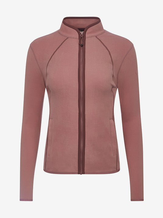SS25 Faye Fleece Zip Through Peony