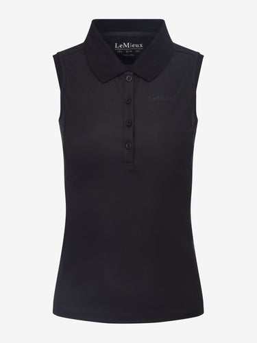 SS25 Marissa Sleeveless Polo Black
