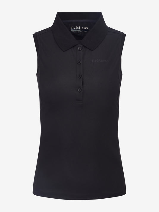 SS25 Marissa Sleeveless Polo Black