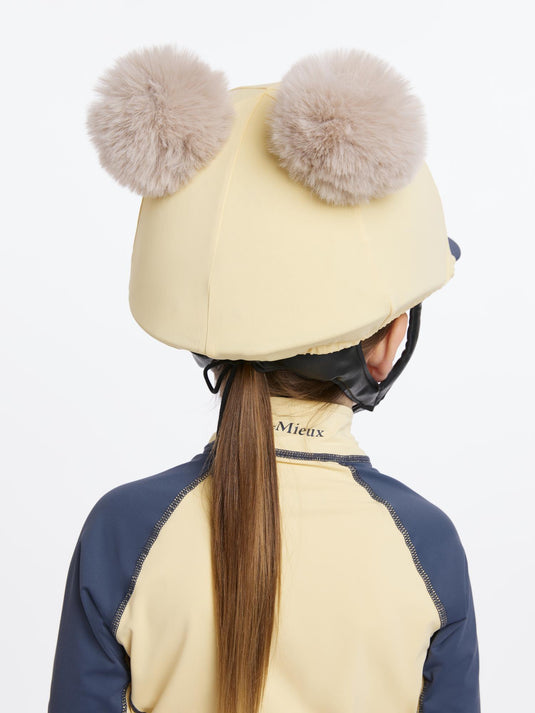SS25 Mini Double Pom Hat Silk Mimosa