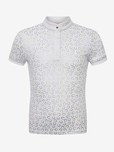 SS25 Mini Bella Show Shirt White/Horseshoes