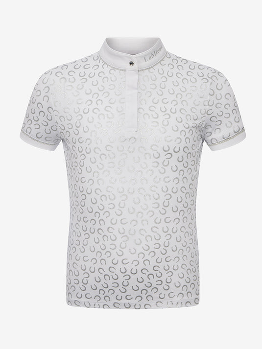 SS25 Mini Bella Show Shirt White/Horseshoes