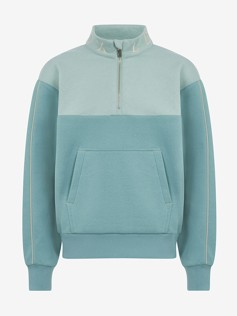 Indlæs billede i Gallery Viewer, SS25 Young Rider Kate Quarter Zip Sweat Lagoon
