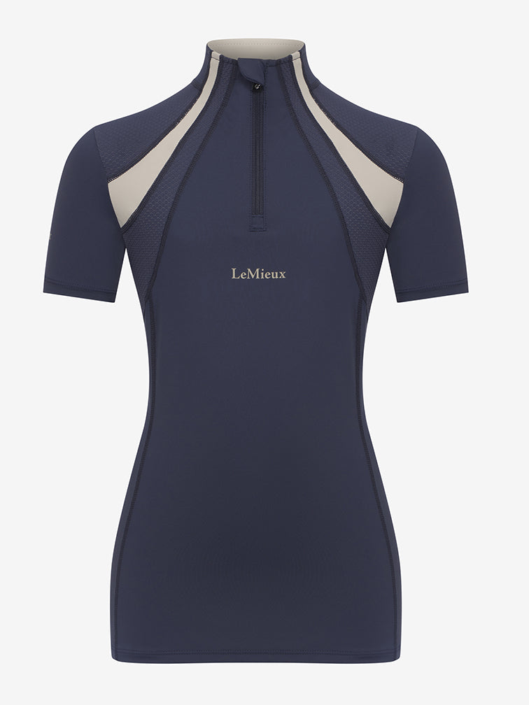 Indlæs billede i Gallery Viewer, SS25 Young Rider Short Sleeve Mia Mesh Base Layer Dusk Blue
