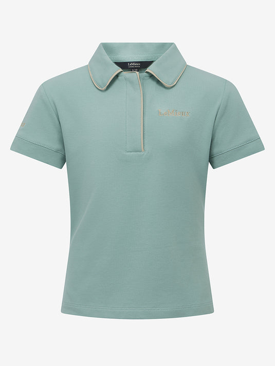 SS25 Young Rider Polo Shirt Aqua
