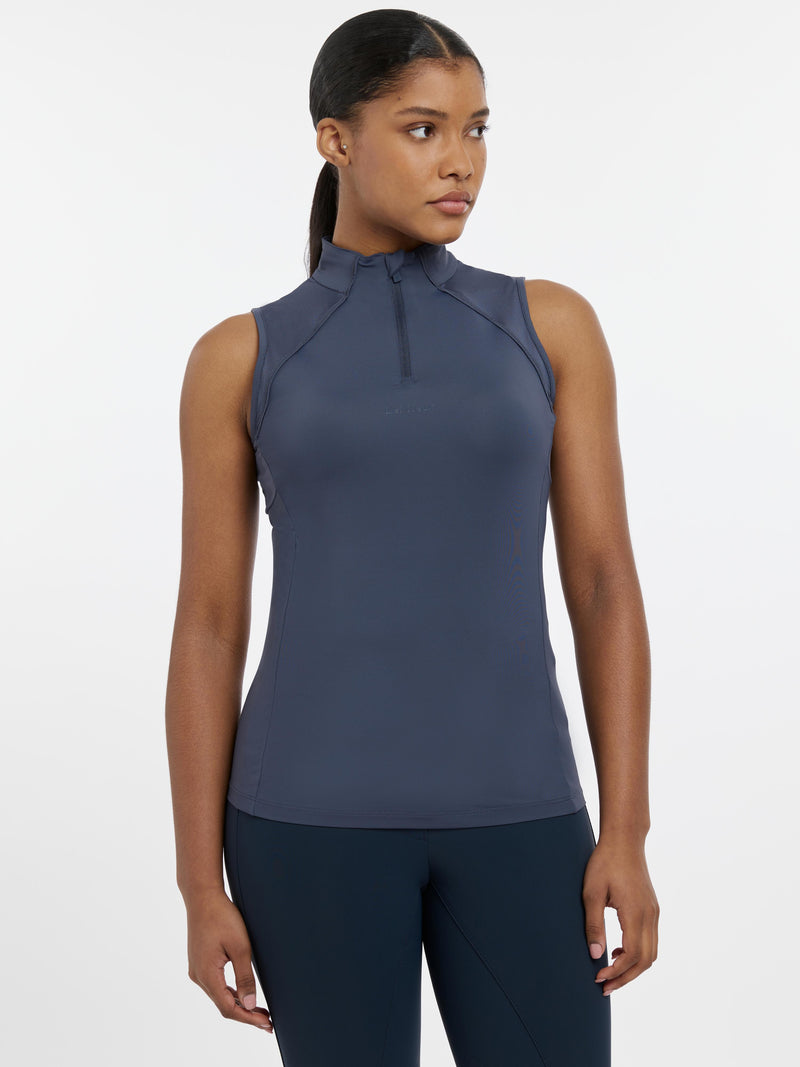 Indlæs billede i Gallery Viewer, SS25 Maria Mesh Sleeveless Baselayer Dusk Blue
