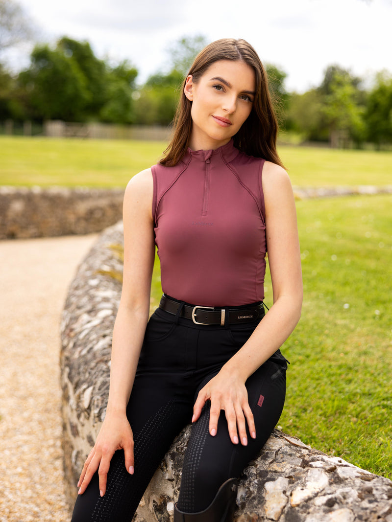 Indlæs billede i Gallery Viewer, SS25 Maria Mesh Sleeveless Baselayer Rosewood
