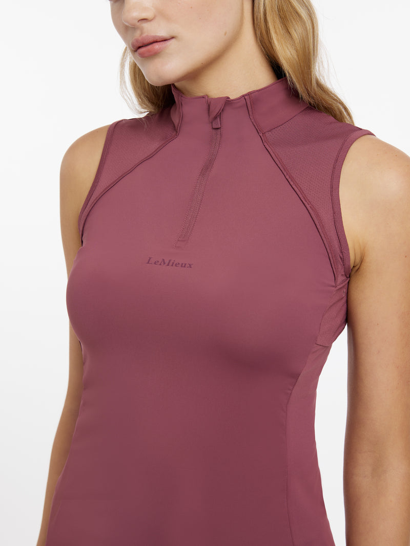 Indlæs billede i Gallery Viewer, SS25 Maria Mesh Sleeveless Baselayer Rosewood
