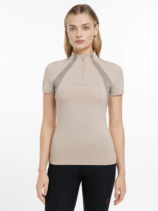SS25 Maria Mesh Short Sleeve Baselayer Almond