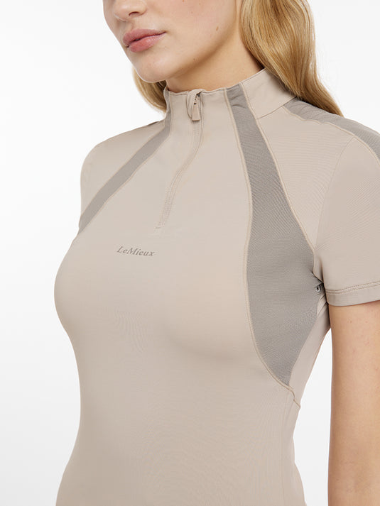 SS25 Maria Mesh Short Sleeve Baselayer Almond
