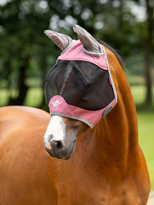 SS25 Visor-Tek Half Fly Mask Peony