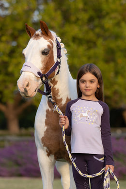 AW25 LM Mini Vogue Headcollar & Leadrope Juniper
