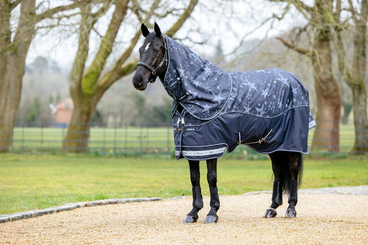 AW25 LM Arika Star 200g Turnout Rug Navy