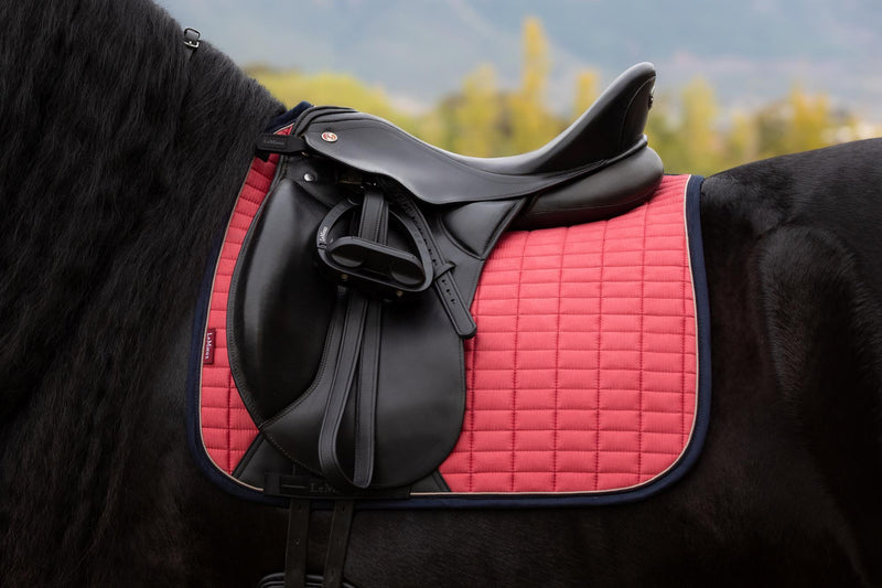 Indlæs billede i Gallery Viewer, AW25 LM Suede Dressage Square Cranberry
