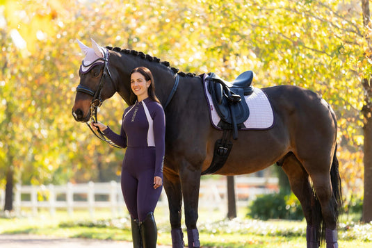 AW25 LM Suede Dressage Square Lilac