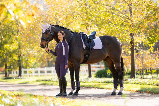 AW25 LM Suede Dressage Square Lilac