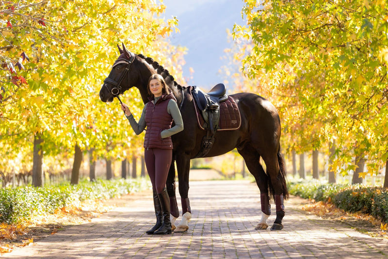 Indlæs billede i Gallery Viewer, AW25 LM Loire Classic Dressage Square Damson
